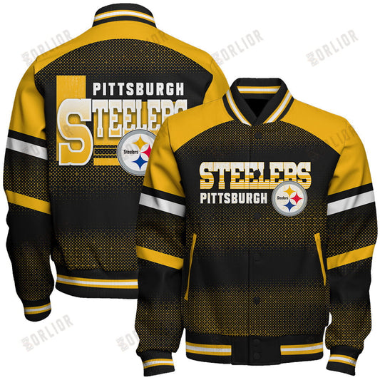 Pittsburgh Steelers Football Team 2024 - 25 Fearless Warrior Unisex Varsity Jacket