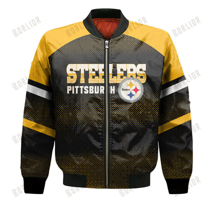 Pittsburgh Steelers Football Team 2024 - 25 Fearless Warrior Bomber Jacket