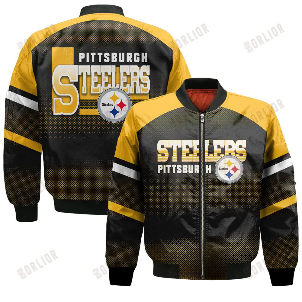 Pittsburgh Steelers Football Team 2024 - 25 Fearless Warrior Bomber Jacket