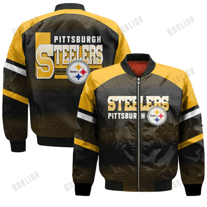 Pittsburgh Steelers Football Team 2024 - 25 Fearless Warrior Bomber Jacket