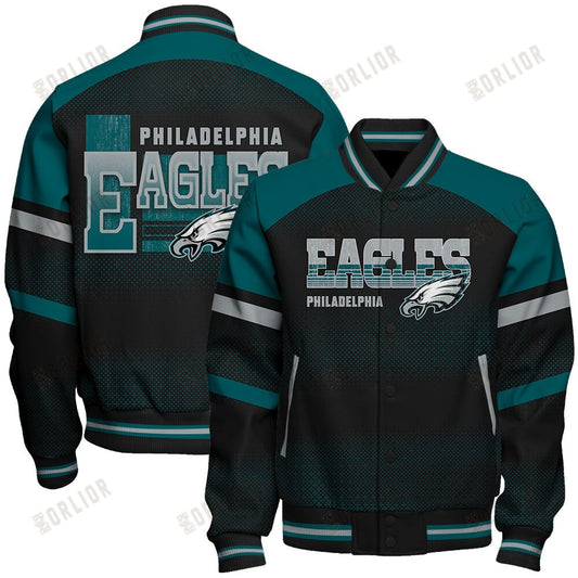 Philadelphia Eagles Football Team 2024 - 25 Fearless Warrior Unisex Varsity Jacket
