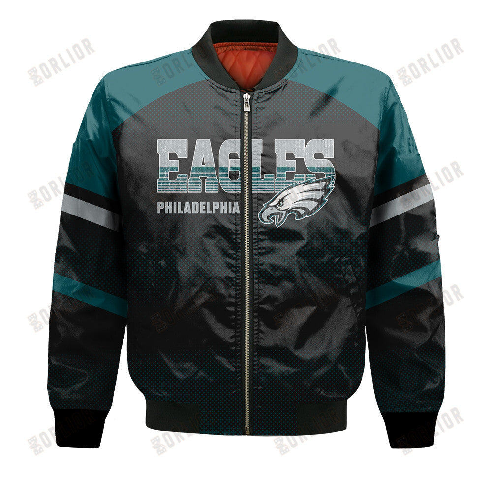 Philadelphia Eagles Football Team 2024 - 25 Fearless Warrior Bomber Jacket