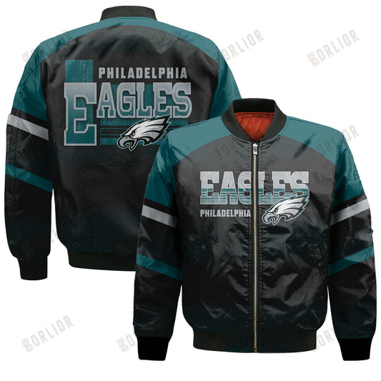 Philadelphia Eagles Football Team 2024 - 25 Fearless Warrior Bomber Jacket
