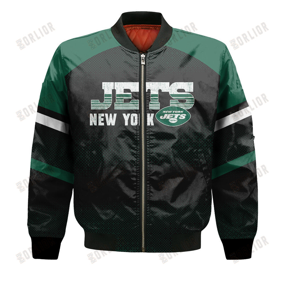 New York Jets Football Team 2024 - 25 Fearless Warrior Bomber Jacket