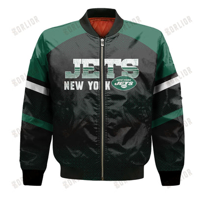 New York Jets Football Team 2024 - 25 Fearless Warrior Bomber Jacket