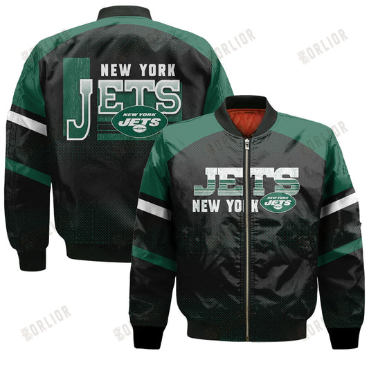 New York Jets Football Team 2024 - 25 Fearless Warrior Bomber Jacket