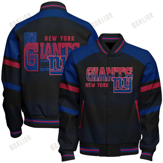 New York Giants Football Team 2024 - 25 Fearless Warrior Unisex Varsity Jacket
