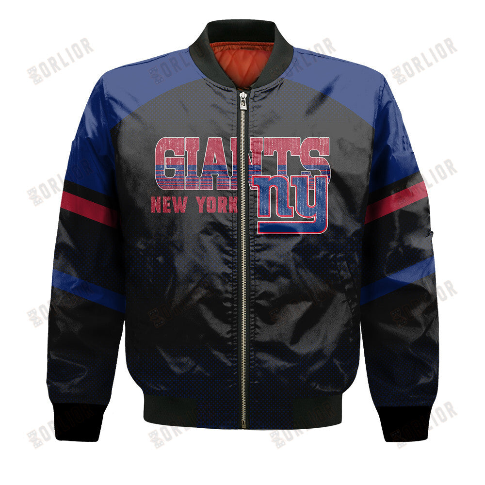 New York Giants Football Team 2024 - 25 Fearless Warrior Bomber Jacket