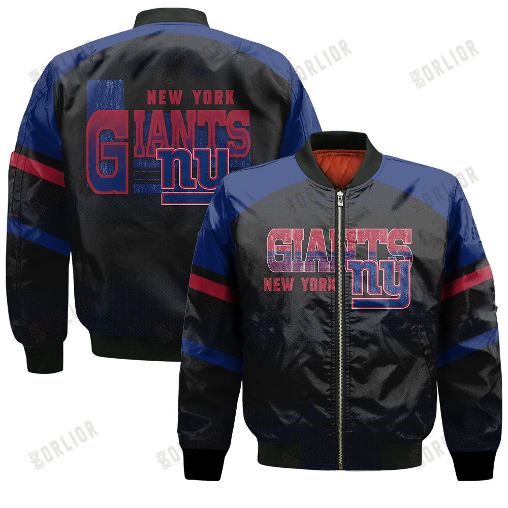 New York Giants Football Team 2024 - 25 Fearless Warrior Bomber Jacket