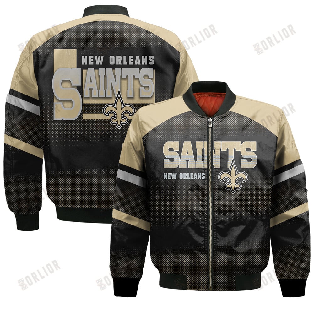New Orleans Saints Football Team 2024 - 25 Fearless Warrior Unisex Varsity Jacket