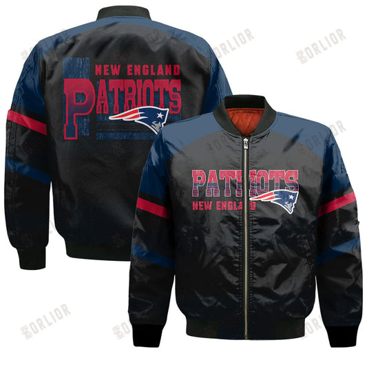 New England Patriots Football Team 2024 - 25 Fearless Warrior Bomber Jacket