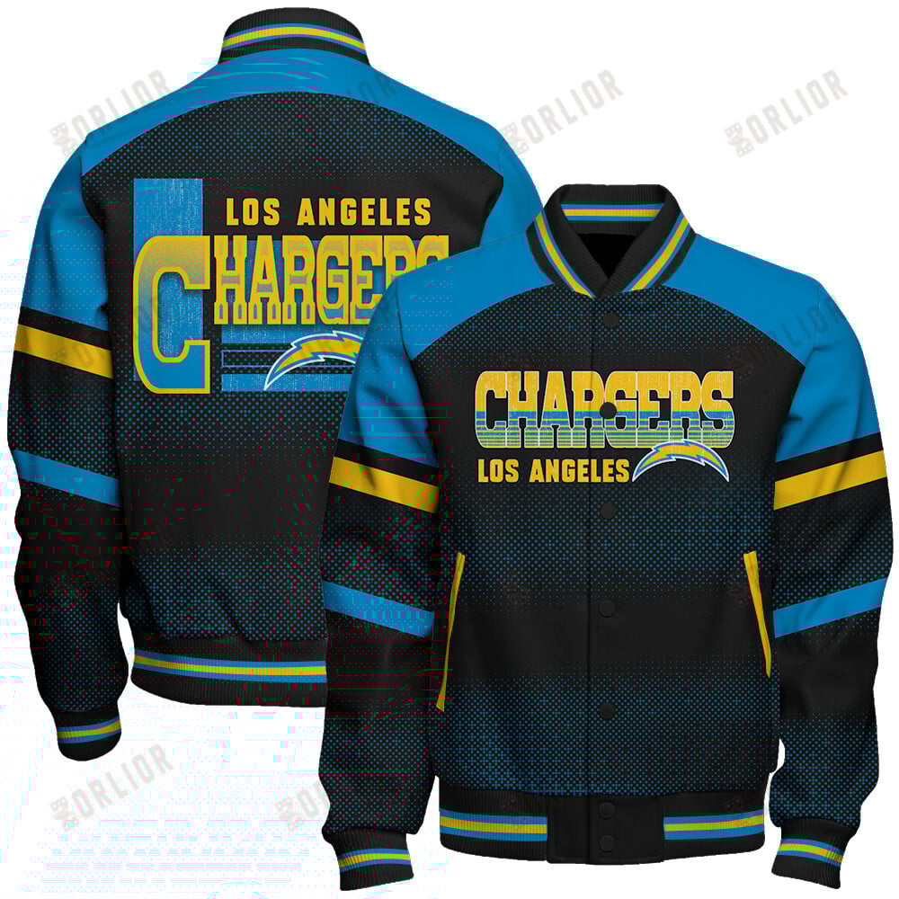 Los Angeles Chargers Football Team 2024 - 25 Fearless Warrior Unisex Varsity Jacket