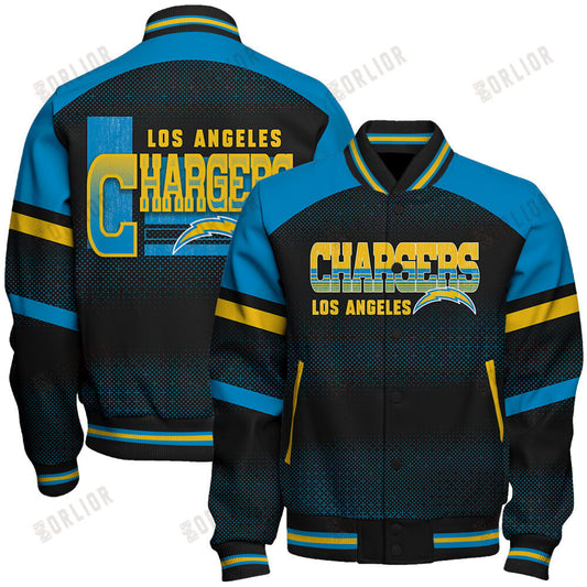 Los Angeles Chargers Football Team 2024 - 25 Fearless Warrior Unisex Varsity Jacket