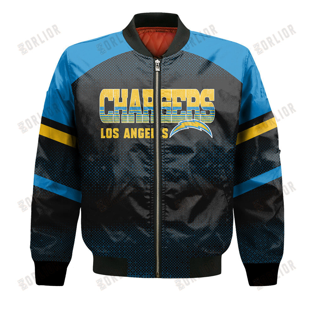 Los Angeles Chargers Football Team 2024 - 25 Fearless Warrior Bomber Jacket