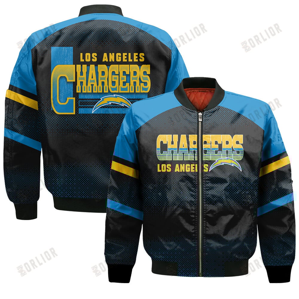 Los Angeles Chargers Football Team 2024 - 25 Fearless Warrior Bomber Jacket