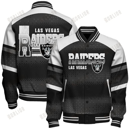 Las Vegas Raiders Football Team 2024 - 25 Fearless Warrior Unisex Varsity Jacket