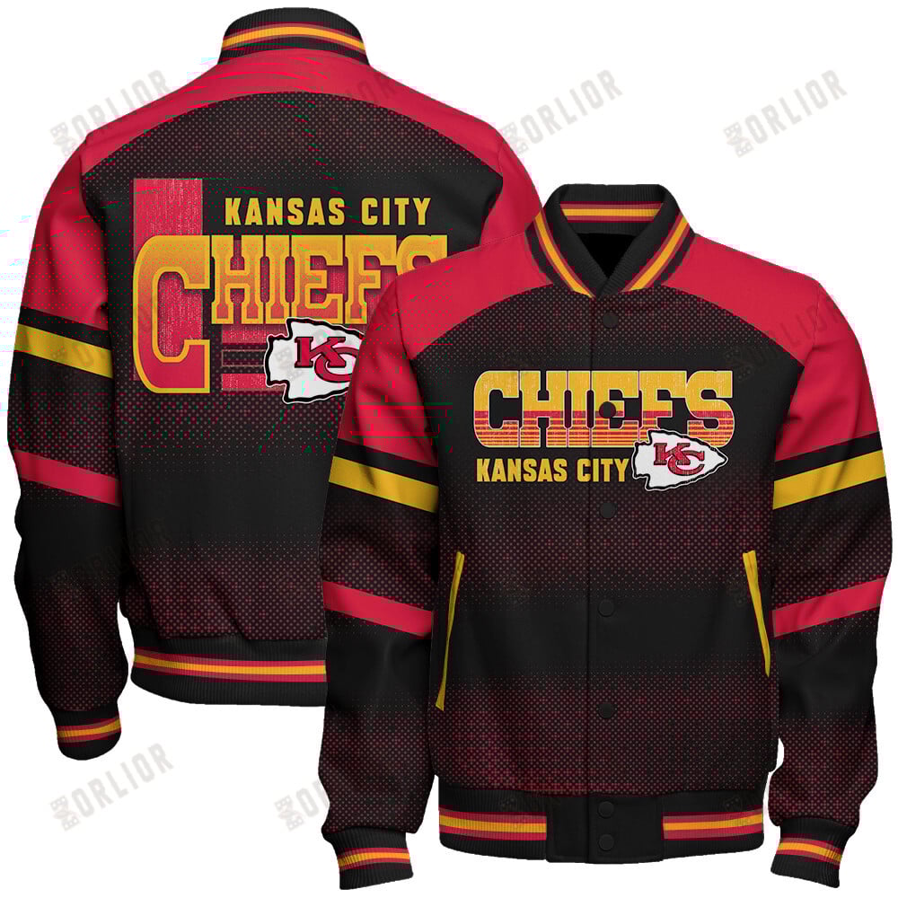 Kansas City Chiefs Football Team 2024 - 25 Fearless Warrior Unisex Varsity Jacket