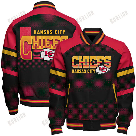 Kansas City Chiefs Football Team 2024 - 25 Fearless Warrior Unisex Varsity Jacket
