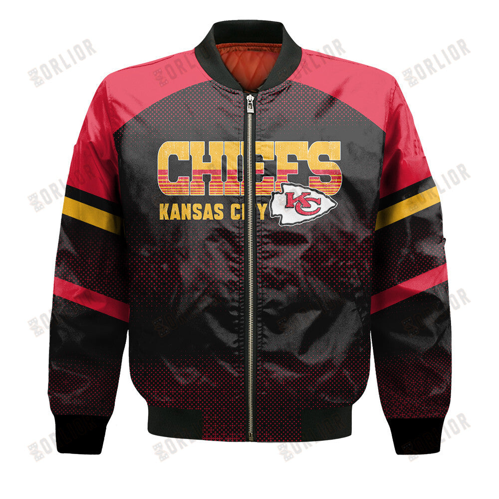 Kansas City Chiefs Football Team 2024 - 25 Fearless Warrior Bomber Jacket