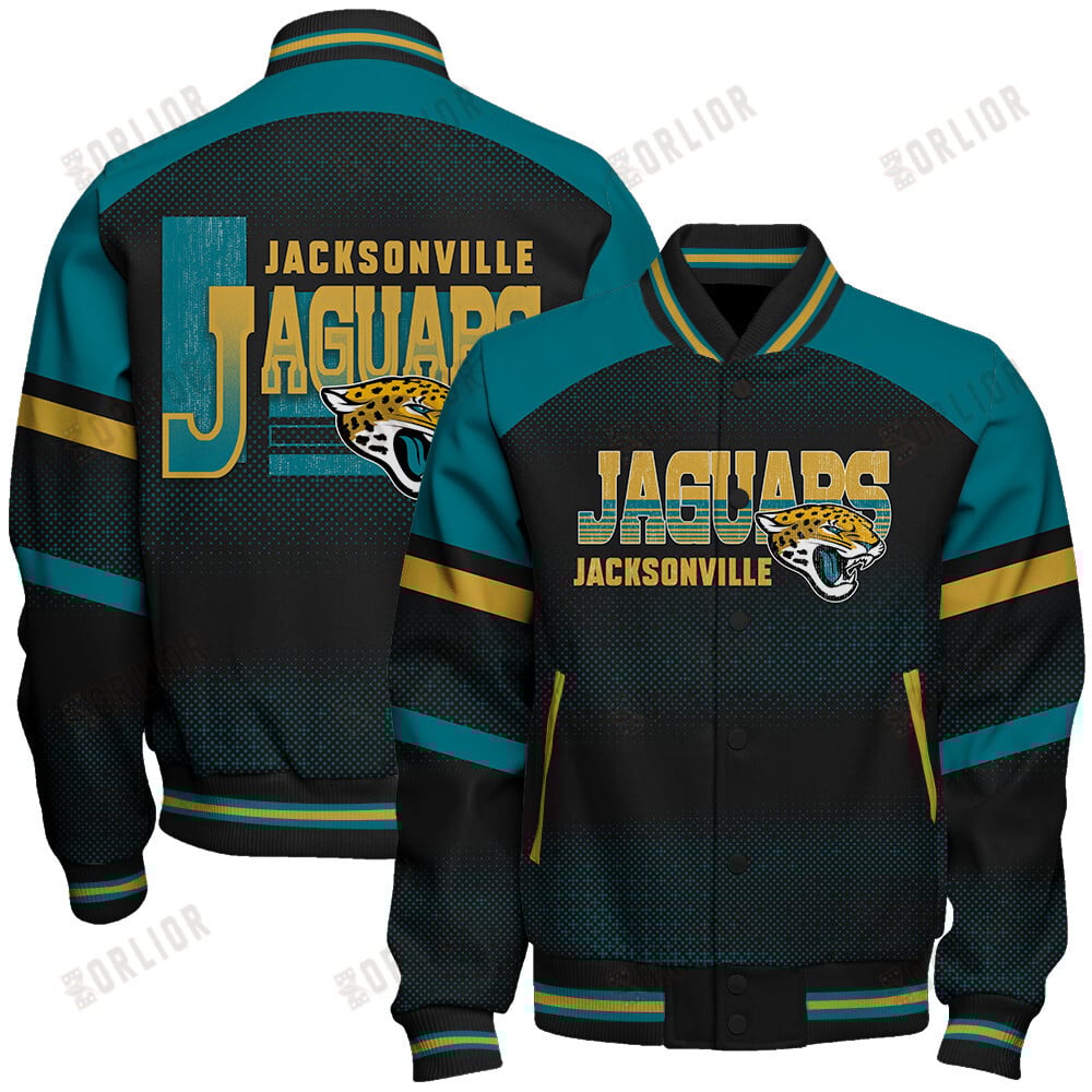 Jacksonville Jaguars Football Team 2024 - 25 Fearless Warrior Unisex Varsity Jacket