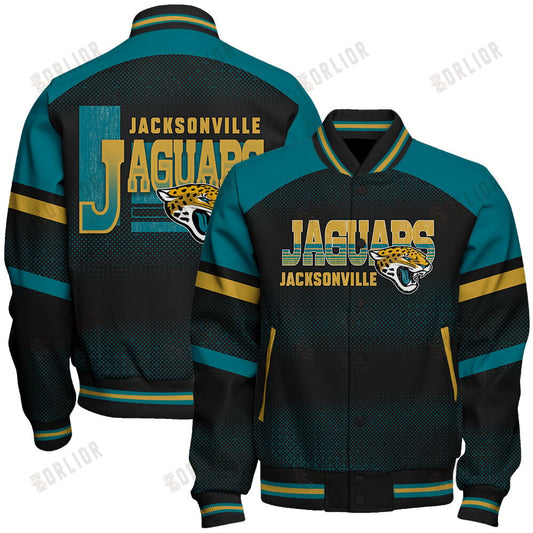 Jacksonville Jaguars Football Team 2024 - 25 Fearless Warrior Unisex Varsity Jacket