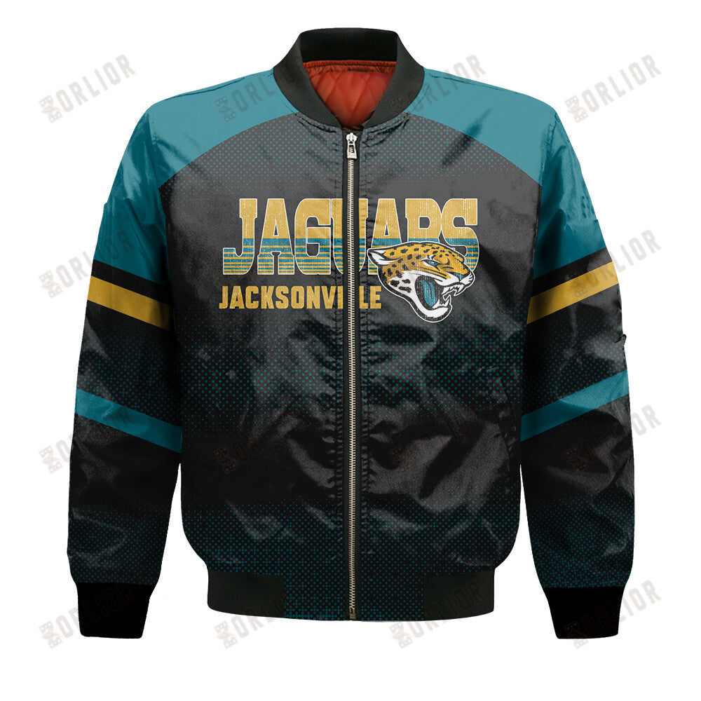 Jacksonville Jaguars Football Team 2024 - 25 Fearless Warrior Bomber Jacket