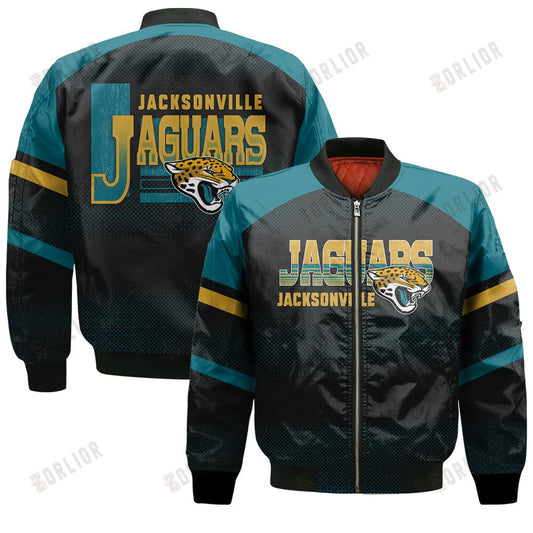 Jacksonville Jaguars Football Team 2024 - 25 Fearless Warrior Bomber Jacket