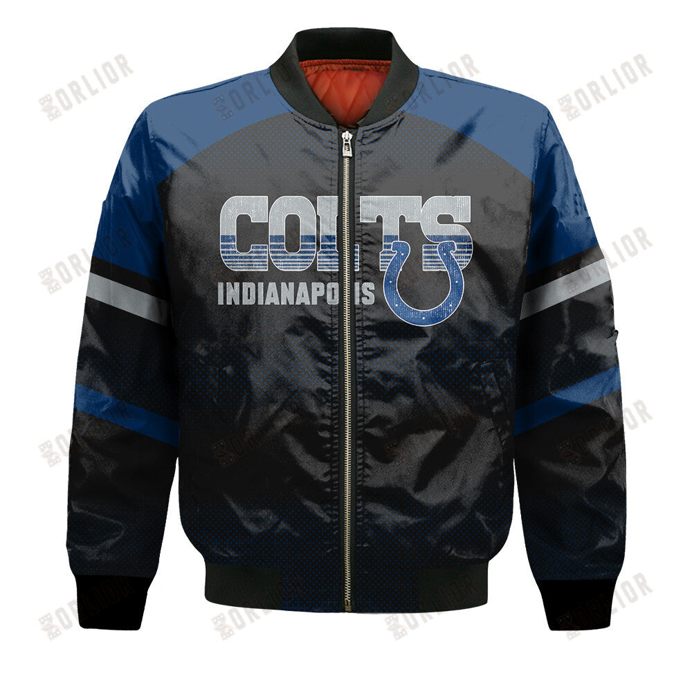 Indianapolis Colts Football Team 2024 - 25 Fearless Warrior Bomber Jacket