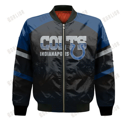 Indianapolis Colts Football Team 2024 - 25 Fearless Warrior Bomber Jacket