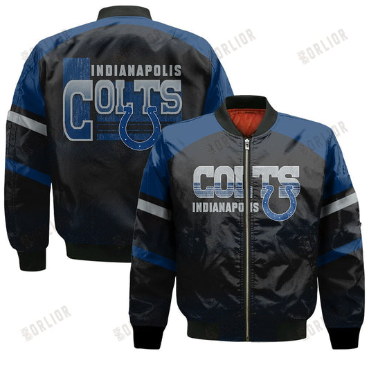 Indianapolis Colts Football Team 2024 - 25 Fearless Warrior Bomber Jacket