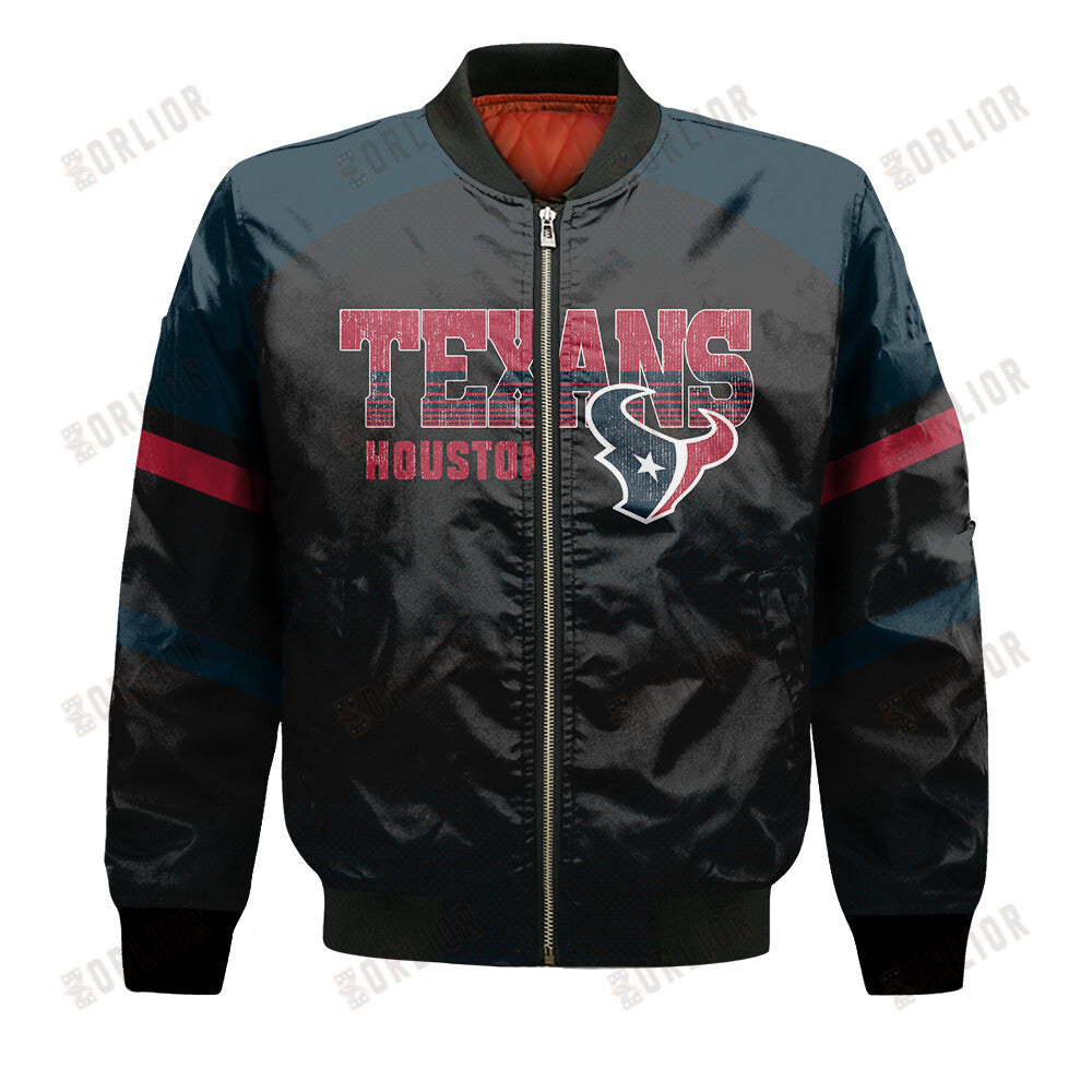 Houston Texans Football Team 2024 - 25 Fearless Warrior Bomber Jacket