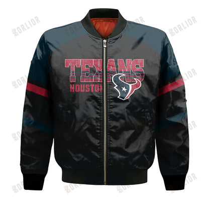 Houston Texans Football Team 2024 - 25 Fearless Warrior Bomber Jacket