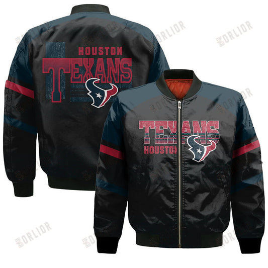 Houston Texans Football Team 2024 - 25 Fearless Warrior Bomber Jacket