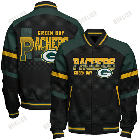 Green Bay Packers Football Team 2024 - 25 Fearless Warrior Unisex Varsity Jacket