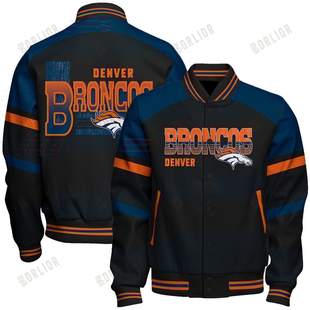 Denver Broncos Football Team 2024 - 25 Fearless Warrior Unisex Varsity Jacket