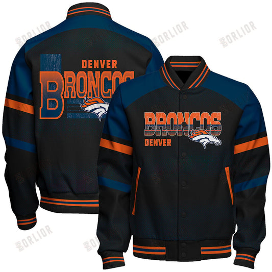 Denver Broncos Football Team 2024 - 25 Fearless Warrior Unisex Varsity Jacket