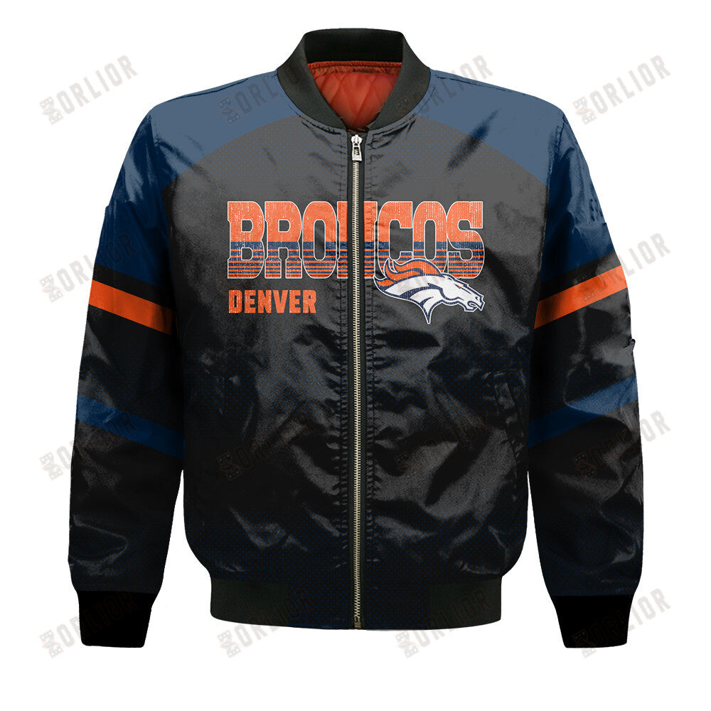 Denver Broncos Football Team 2024 - 25 Fearless Warrior Bomber Jacket