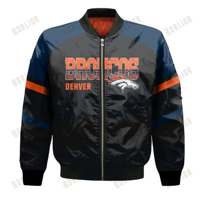 Denver Broncos Football Team 2024 - 25 Fearless Warrior Bomber Jacket
