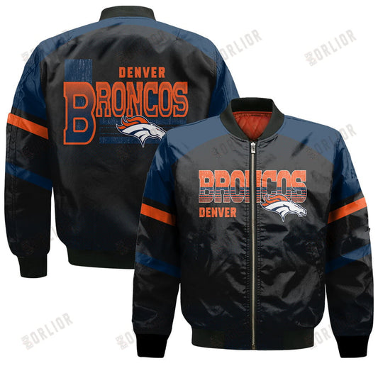 Denver Broncos Football Team 2024 - 25 Fearless Warrior Bomber Jacket