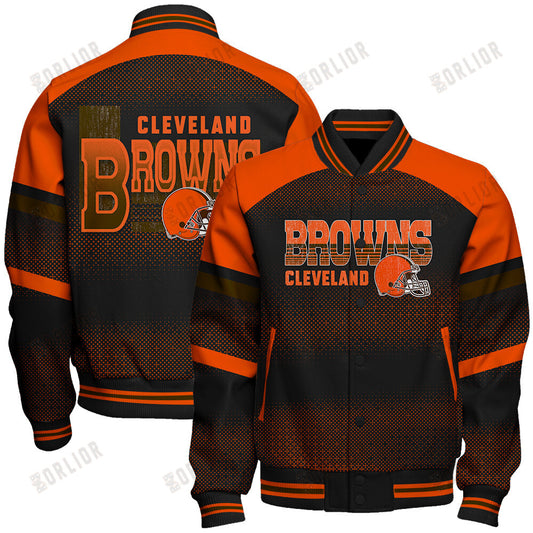Cleveland Browns Football Team 2024 - 25 Fearless Warrior Unisex Varsity Jacket