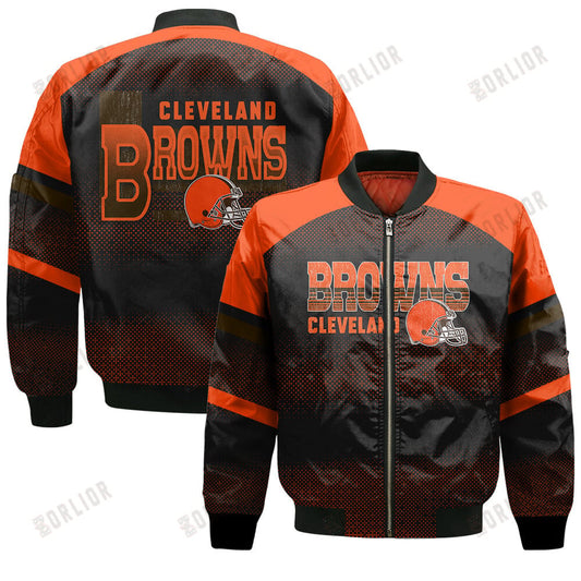 Cleveland Browns Football Team 2024 - 25 Fearless Warrior Bomber Jacket