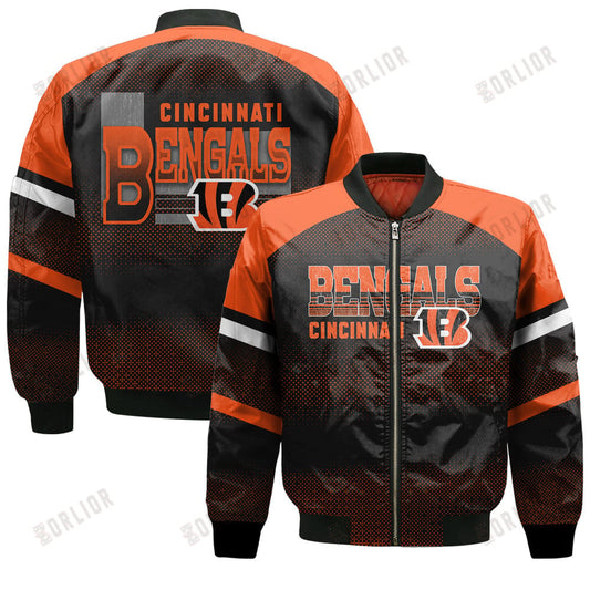 Cincinnati Bengals Football Team 2024 - 25 Fearless Warrior Bomber Jacket