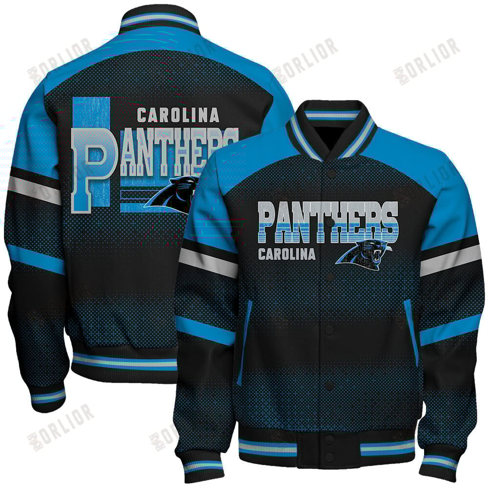 Carolina Panthers Football Team 2024 - 25 Fearless Warrior Unisex Varsity Jacket