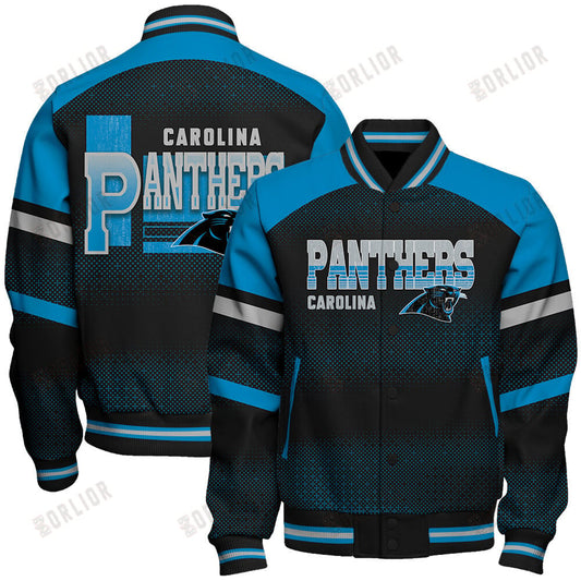 Carolina Panthers Football Team 2024 - 25 Fearless Warrior Unisex Varsity Jacket