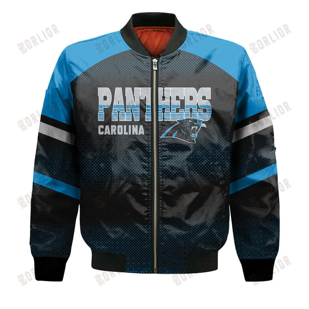 Carolina Panthers Football Team 2024 - 25 Fearless Warrior Bomber Jacket