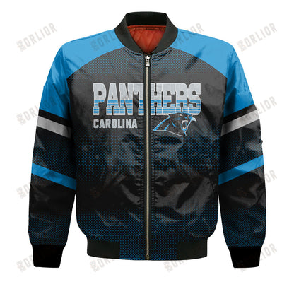 Carolina Panthers Football Team 2024 - 25 Fearless Warrior Bomber Jacket