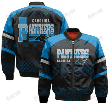 Carolina Panthers Football Team 2024 - 25 Fearless Warrior Bomber Jacket