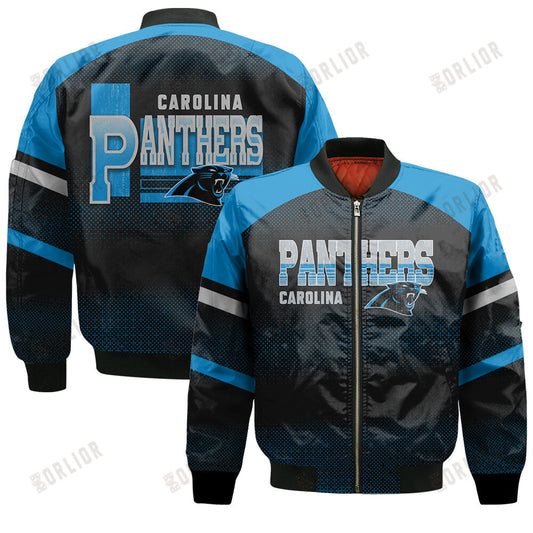 Carolina Panthers Football Team 2024 - 25 Fearless Warrior Bomber Jacket
