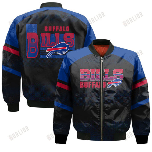 Buffalo Bills Football Team 2024 - 25 Fearless Warrior Bomber Jacket