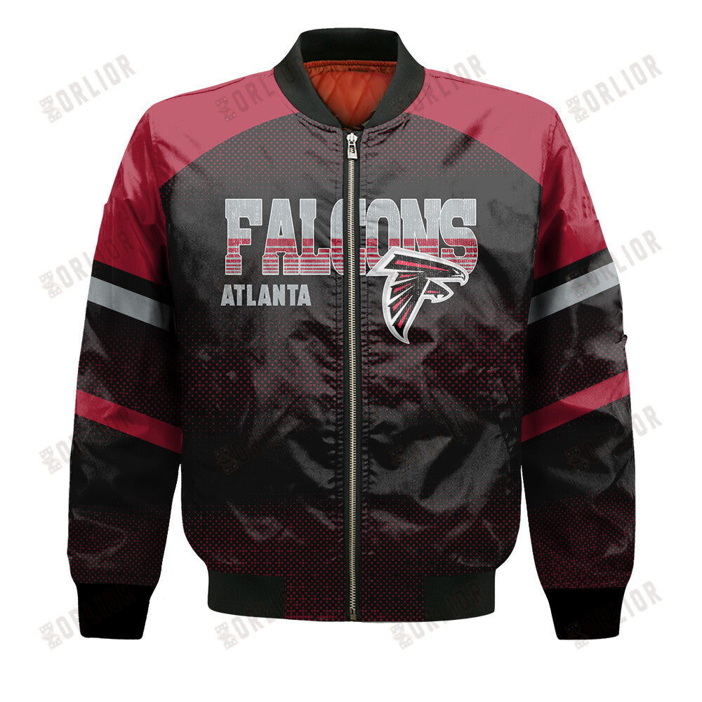 Atlanta Falcons Football Team 2024 - 25 Fearless Warrior Bomber Jacket
